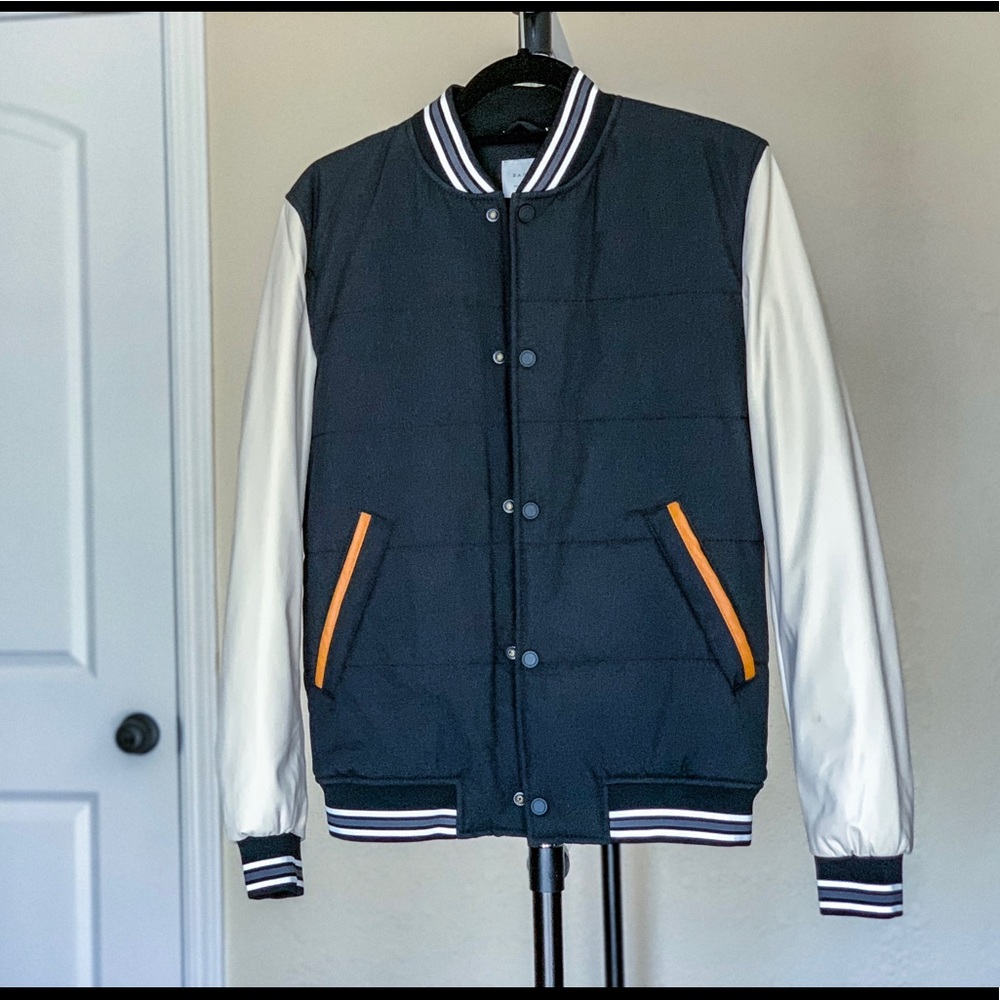 Zara Man Ribbed Bomber Jacket